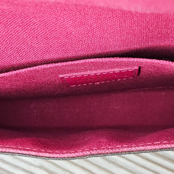 Louis Vuitton Monogram Pochette Felicie Chain Wallet Fuschia - Picture 8 of 11